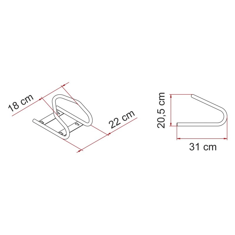 BLOQUE ROUE ARRIÈRE AMOVIBLE