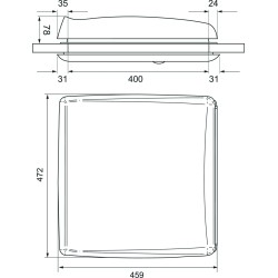 LANTERNEAU OMNISTOR OMNIVENT BLANC 400 X 400