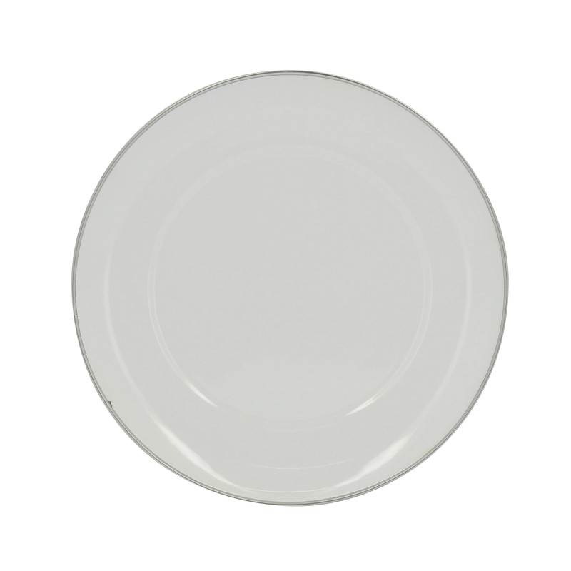 PACK DE 4 ASSIETTES EN ACIER EMAILLE - INCASA