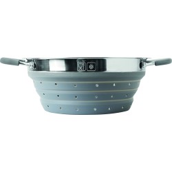 SET CUISINE PLIABLE VOLCANO FOLD-AWAY 4 PIECES SILICONE ET ACIER BRUNNER