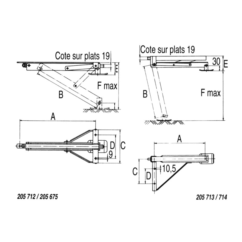 VERIN ALKO STANDARD 438 X 256 X 410