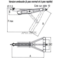 VERIN ALKO EMBOUTIS 605 X 280 X 470