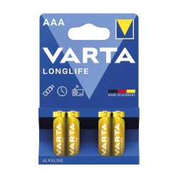 AA / LR6 SUPER (BLISTER DE 4 PILES) VARTA - LONGLIFE