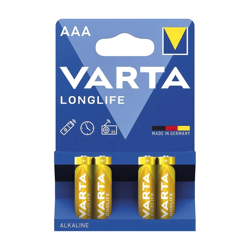 AAA / LR03 SUPER (BLISTER DE 4 PILES) VARTA - LONGLIFE