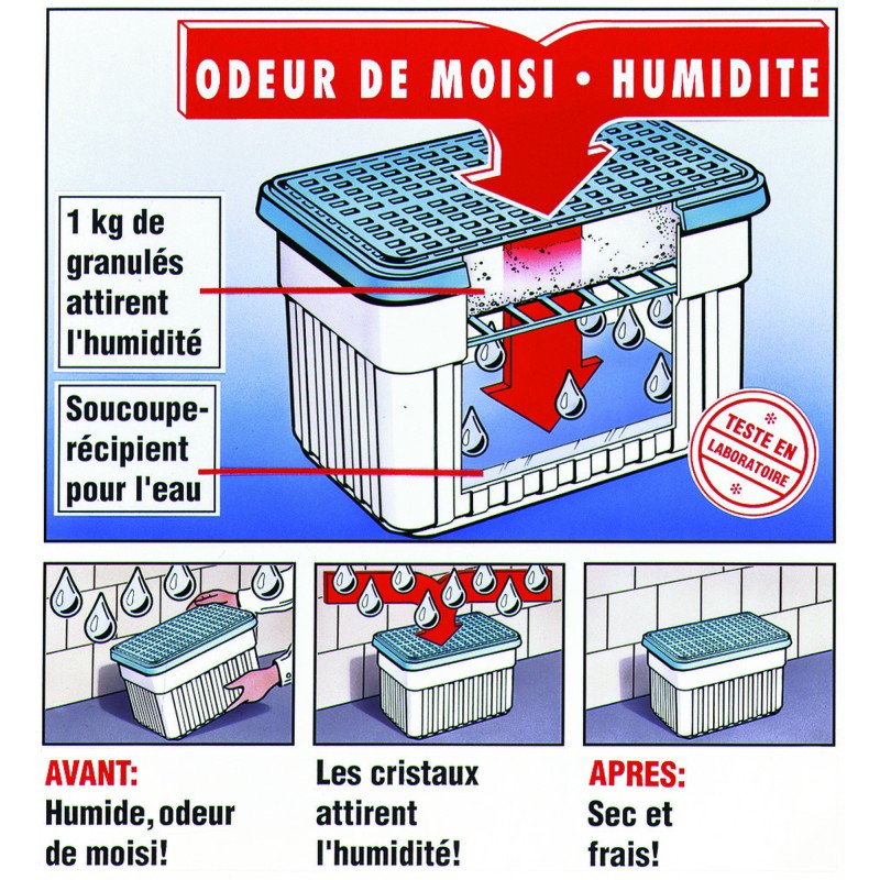 ABSORBEUR D'HUMIDITE 1 KG