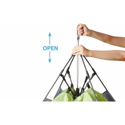 TENTE IGLOO STRATO 2 AUTOMATIQUE VERT ET GRIS 2 PERSONNES BRUNNER