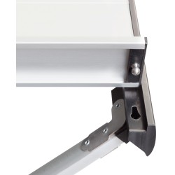 TABLE ACCELERATE COMPACK 4 ALU ENROULABLE A LATTES 120 X 80 X 71 CM BRUNNER