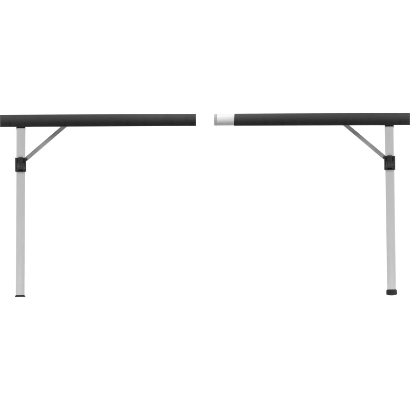 TABLE TITANIUM QUADRA COMPACK 4 ALU ENROULABLE A LATTES  120,5 X 70 X 72 CM BRUNNER
