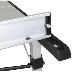 TABLE TITANIUM QUADRA COMPACK 4 ALU ENROULABLE A LATTES  120,5 X 70 X 72 CM BRUNNER