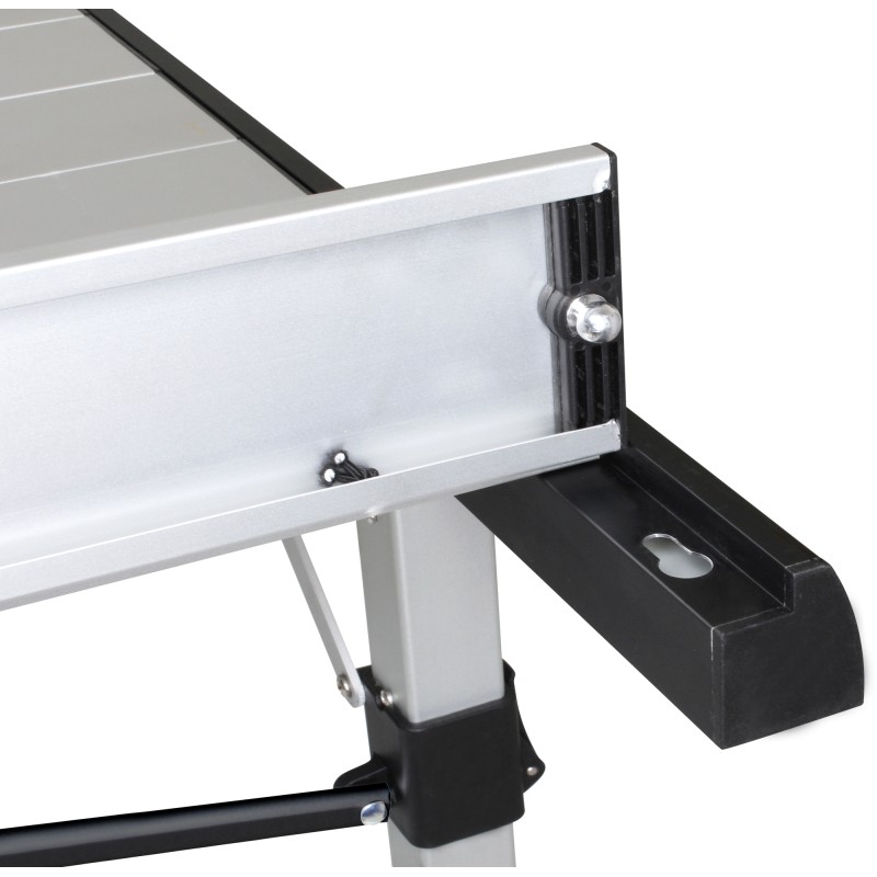 TABLE TITANIUM QUADRA COMPACK 4 ALU ENROULABLE A LATTES  120,5 X 70 X 72 CM BRUNNER