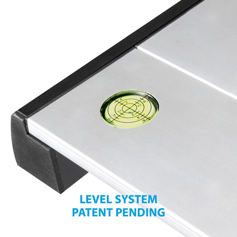 TABLE TITANIUM QUADRA COMPACK 4 ALU ENROULABLE A LATTES  120,5 X 70 X 72 CM BRUNNER