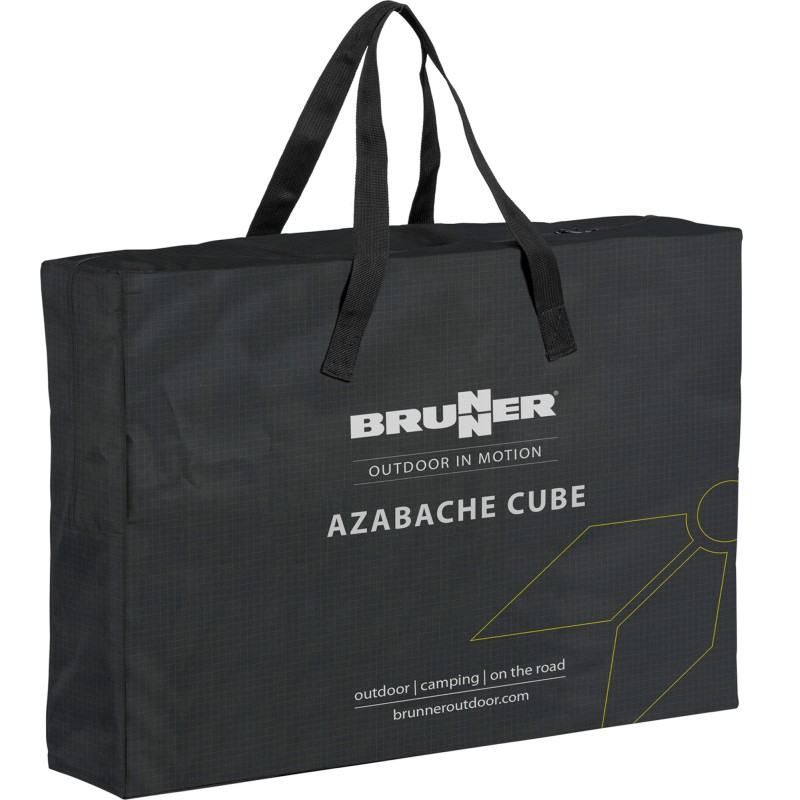 MEUBLE DE CUISINE CUBE AZABACHE 2 ETAGERES PARE-FEU AVEC PIEDS NOIR BRUNNER