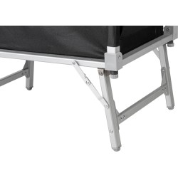 MEUBLE DE CUISINE CUBE AZABACHE 2 ETAGERES PARE-FEU AVEC PIEDS NOIR BRUNNER