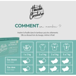 LESSIVE EN FEUILLE CONCENTREE HAUTE COUTURE (60 LAVAGES)