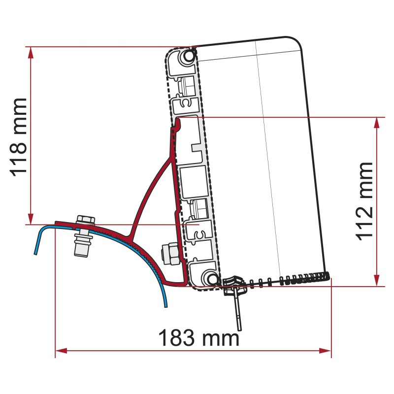 KIT ADAPTATEUR COMPASS POUR RENAULT TRAFIC DE 2001 A 2015