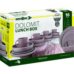 PACK VAISSELLE BOX DOLOMIT STONE TOUCH ANTIGLISSE BRUNNER