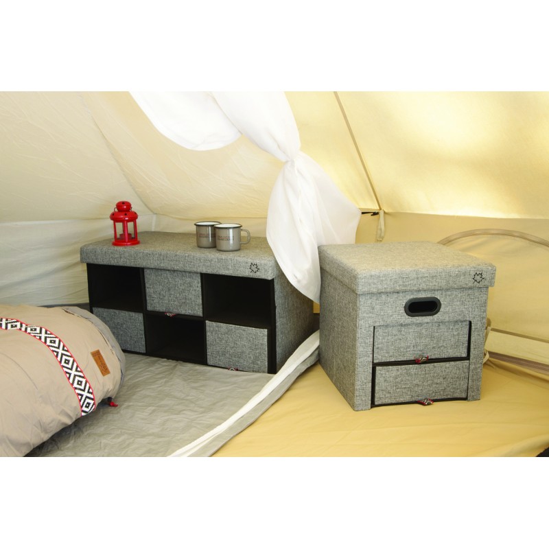 CUBE DE RANGEMENT A TIROIRS VINTAGE 40x40