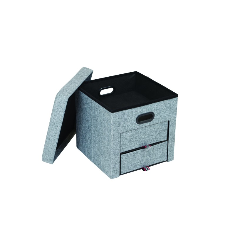 CUBE DE RANGEMENT A TIROIRS VINTAGE 40x40