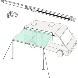 TENDEUR DE TOILE RAFTER F45 / F80 / F65 FIAMMA