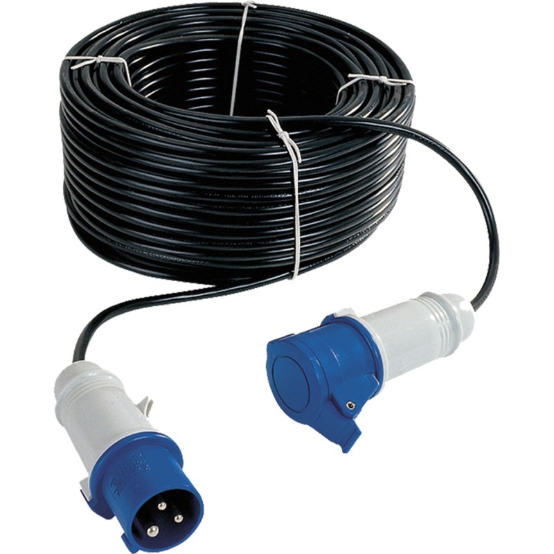 RALLONGE 220V - P17 BORNE CAMPING 15 METRES 3x1,5