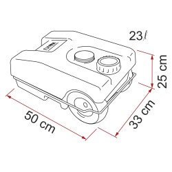 RÉSERVOIR EAUX USEES ROLL TANK 23W