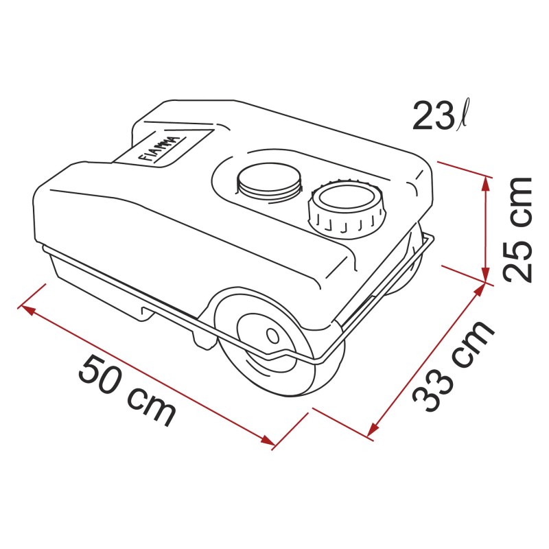 RÉSERVOIR EAUX USEES ROLL TANK 23W