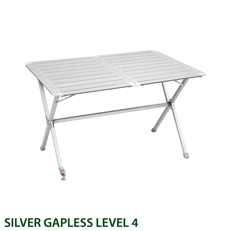 TABLE PLIANTE SILVER GAPLESS LEVEL PLAN ENROULABLE BRUNNER