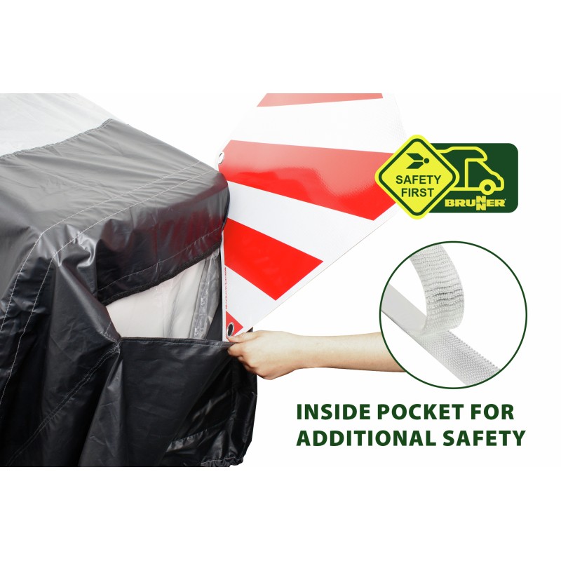 HOUSSE POUR VELOS PORTE-VELO SUR BOULE AVEC POCHE HITCH BIKE COVER BRUNNER