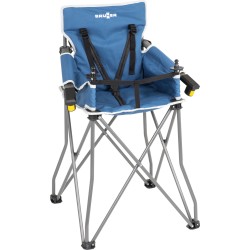 CHAISE HAUTE PLIABLE ACTION BABY EQUIFRAME AVEC TABLETTE BLEU BRUNNER