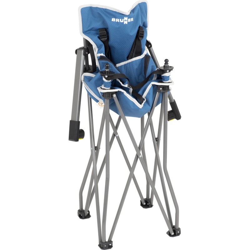 CHAISE HAUTE PLIABLE ACTION BABY EQUIFRAME AVEC TABLETTE BLEU BRUNNER