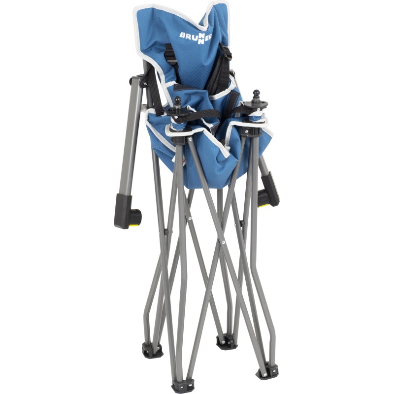 CHAISE HAUTE PLIABLE ACTION BABY EQUIFRAME AVEC TABLETTE BLEU BRUNNER