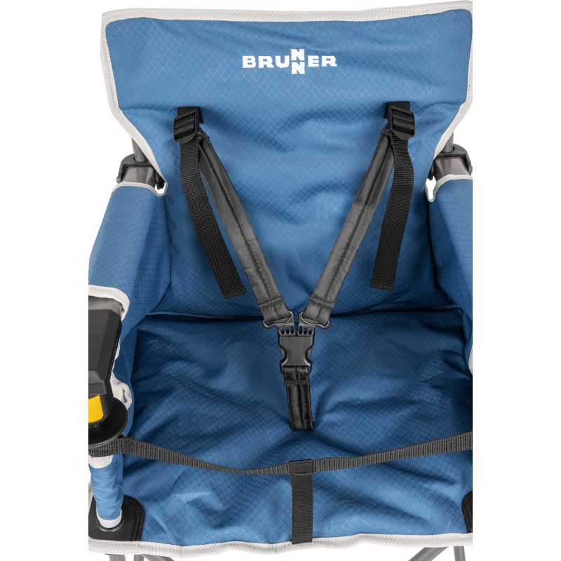 CHAISE HAUTE PLIABLE ACTION BABY EQUIFRAME AVEC TABLETTE BLEU BRUNNER