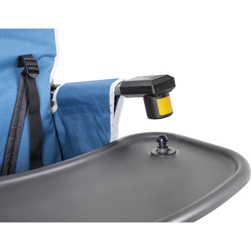 CHAISE HAUTE PLIABLE ACTION BABY EQUIFRAME AVEC TABLETTE BLEU BRUNNER