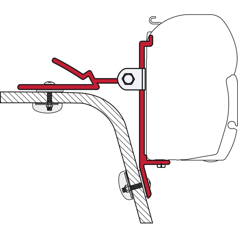 ETRIER MODULAIRE 8 CM U - FIAMMA