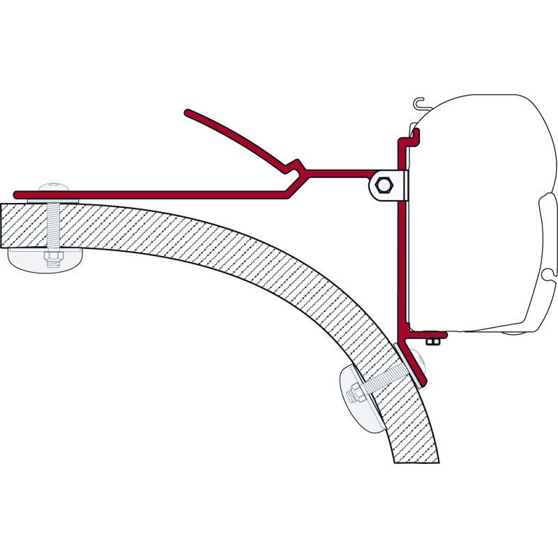 ETRIER MODULAIRE 8 CM U - FIAMMA