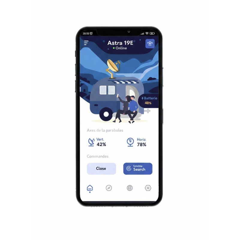 ANTENNE  ZEN-MATIC IHD CONNECT 60 BLUETOOTH NOIRE TWIN