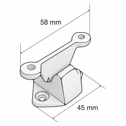 ARRET DE PORTE BLANC