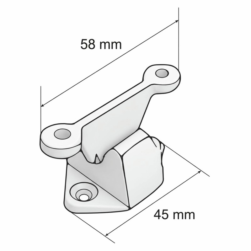 ARRET DE PORTE BLANC