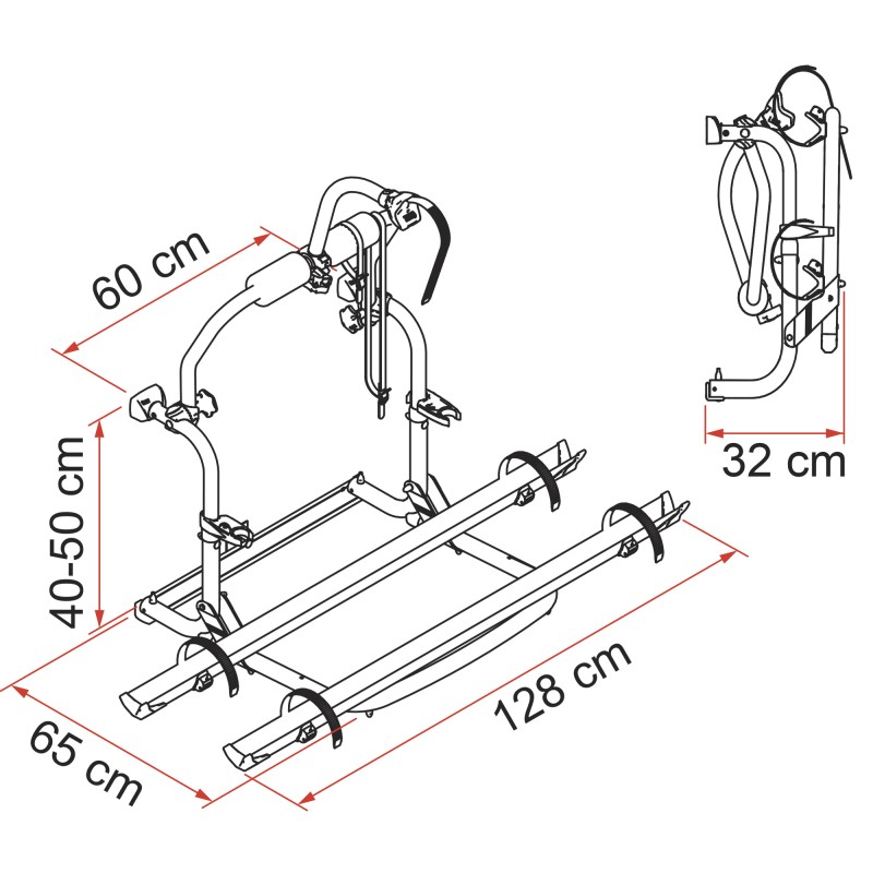 PORTE VELO CL EMBOUTS NOIRS