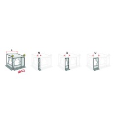 PRIVACY ROOM F45/F70 ET ZIP FACADE 50 CM - FIAMMA