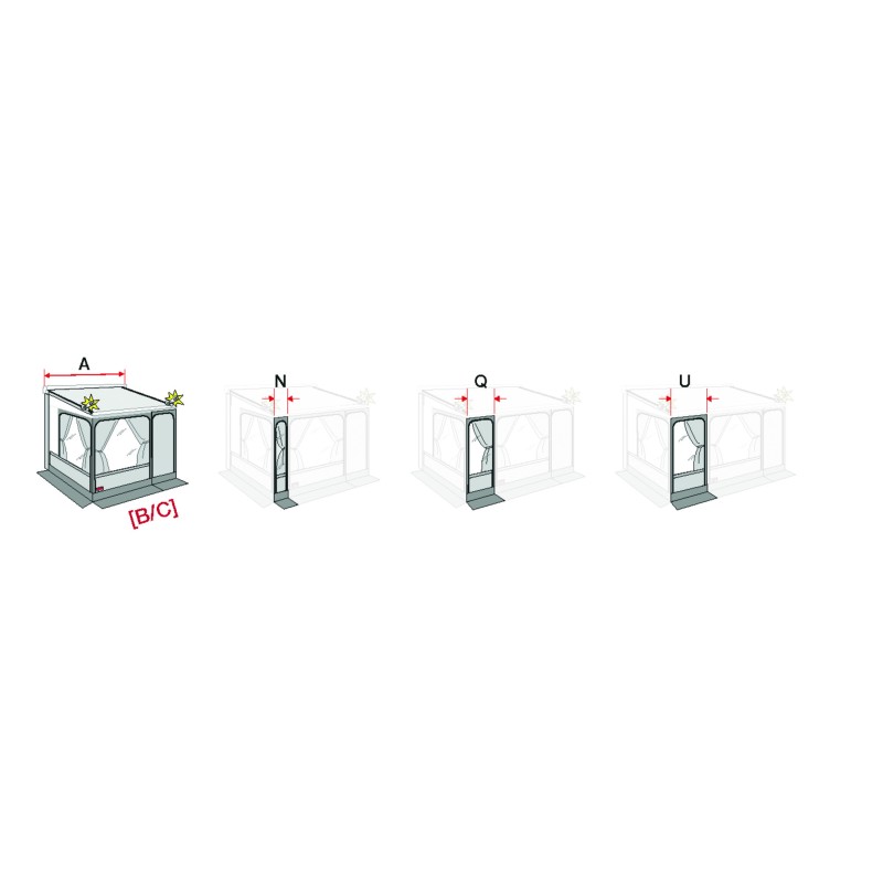 PRIVACY ROOM F45/F70 ET ZIP FACADE 50 CM - FIAMMA