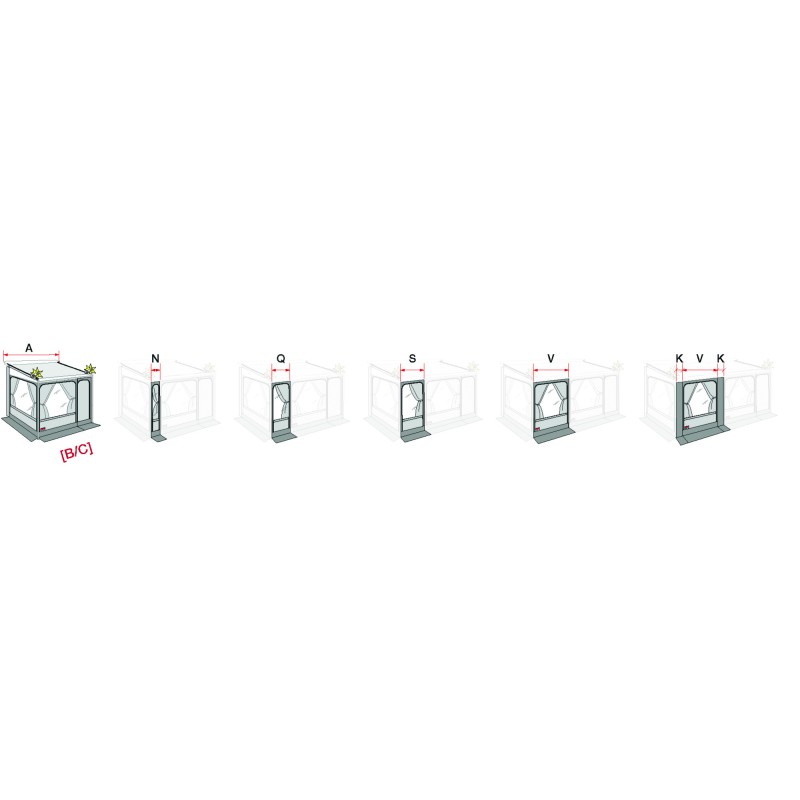 PRIVACY ROOM F45/F70 ET ZIP FACADE 50 CM - FIAMMA