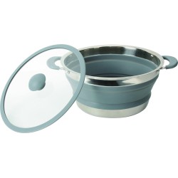 FAIT-TOUT PLIABLE VOLCANO FOLD-AWAY EN SILICONE ET INOX Ø 20 CM BRUNNER