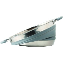 FAIT-TOUT PLIABLE VOLCANO FOLD-AWAY EN SILICONE ET INOX Ø 24 CM BRUNNER