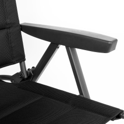 FAUTEUIL MATELASSE NOIR SKYE 3D - BRUNNER