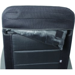 FAUTEUIL MATELASSE NOIR SKYE 3D - BRUNNER