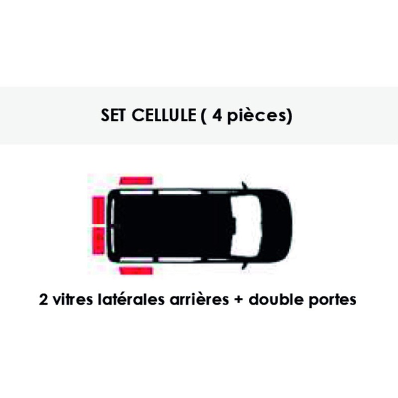 ISOLANT CELLULE 2 VITRES LATÉRALES + DOUBLE PORTE ARRIÈRE IN-TERMIK VW T5/T6
