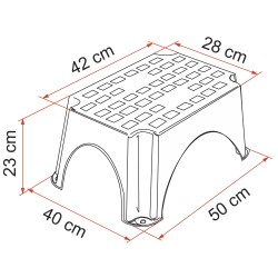 MARCHEPIED FIAMMA PLASTIQUE STEP GRIS