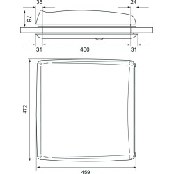 LANTERNEAU OMNISTOR OMNIVENT BLANC 400 X 400