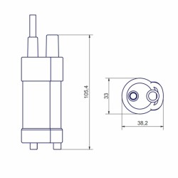 POMPE IMMERGEE COMET 10 L/MIN 12 V